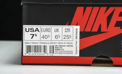 Hyperoad Red Retro 1 Track High Jordan 0703